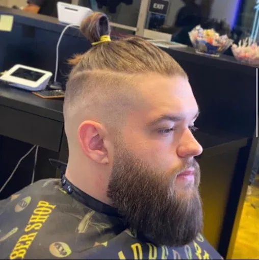 High fade with design detail