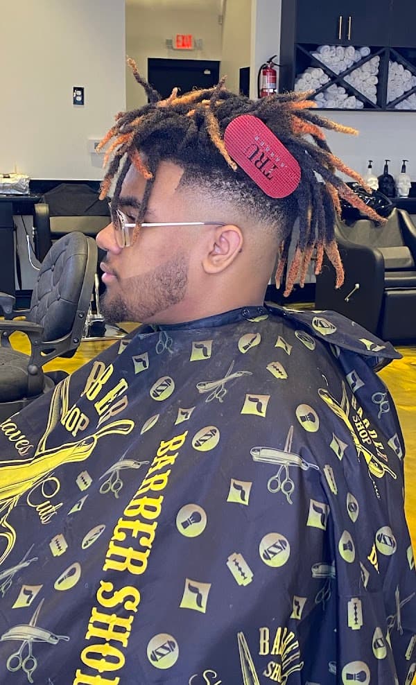 Slick back fade profile